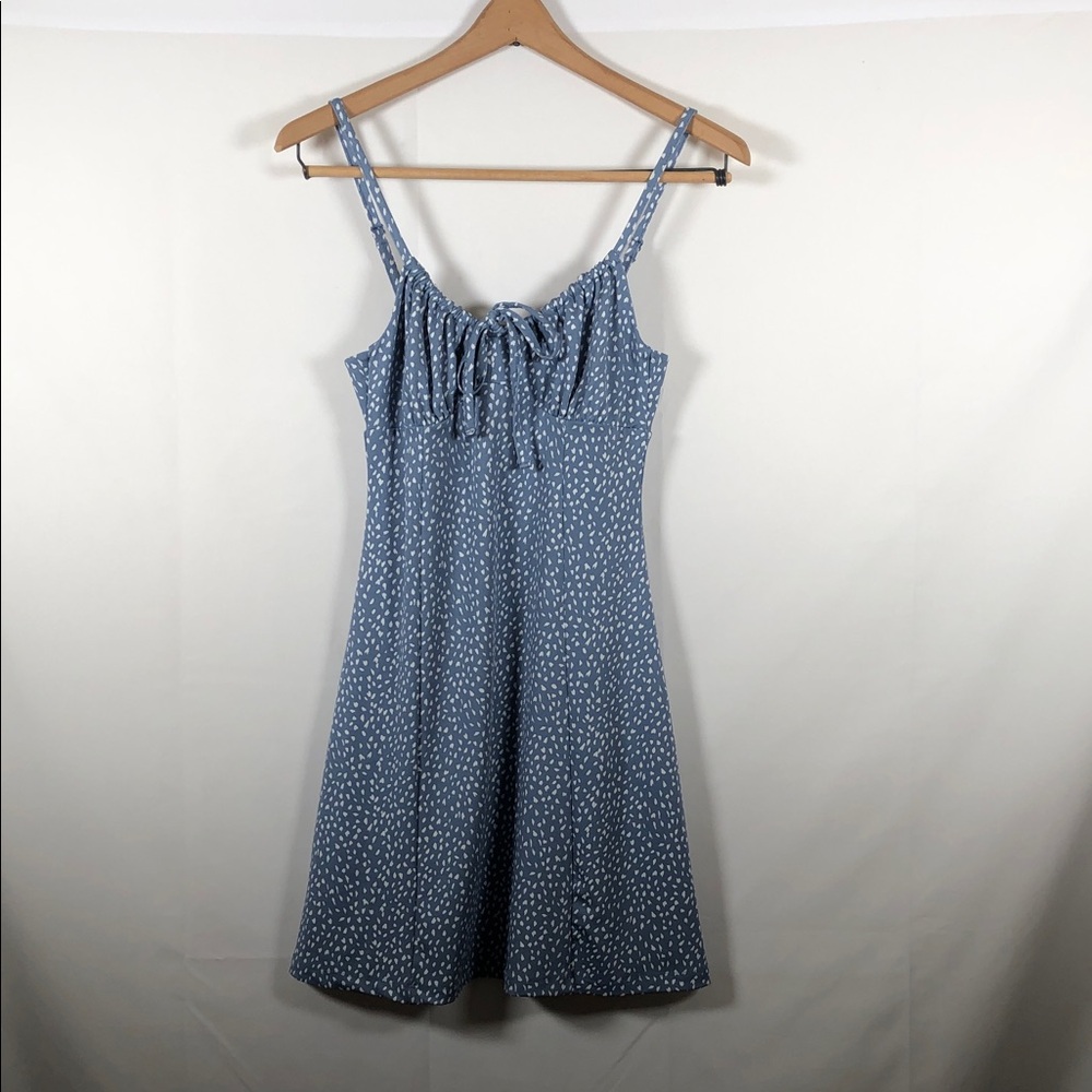 Charlotte Russe Y2K Babydoll Blue and White Mini Dress